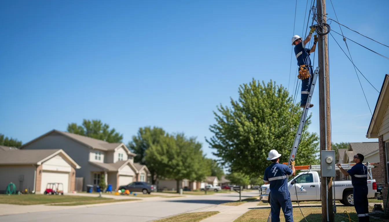 Residential electrician providing installation services in Fox River Grove, IL